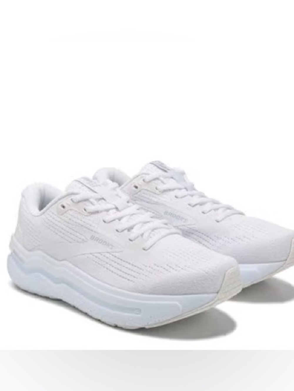 Brooks Ghost Max 2 Bright White Lightweight Running Shoes, Size 13